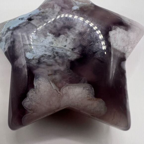 Flower Agate Star Carving (11) - Picture 4 of 10